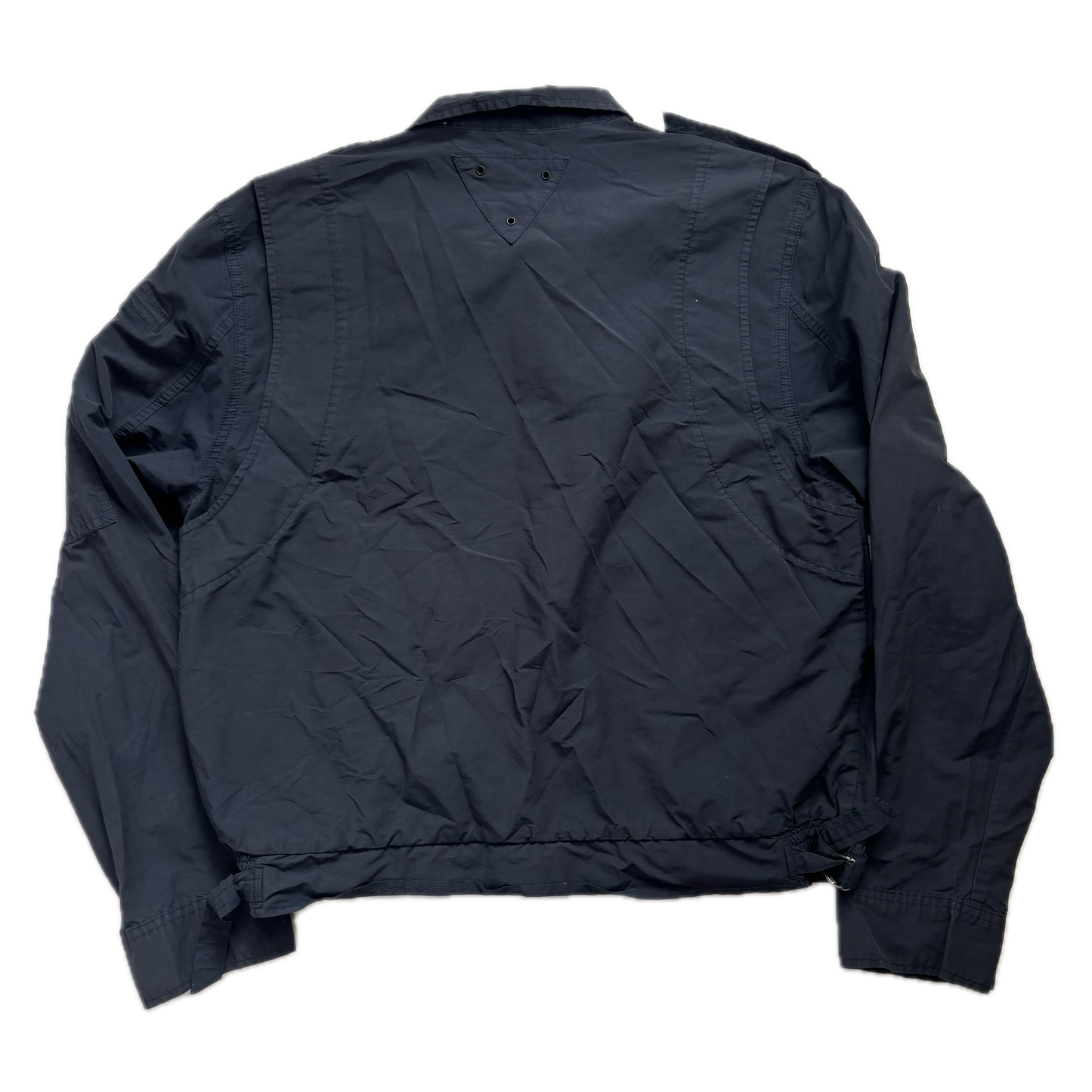 Polo Ralph Lauren Navy Aviator Bomber Jacket Cropped - M
