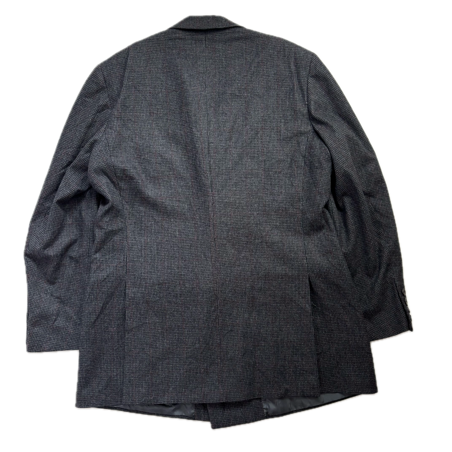 Grey Tweed Double Breast Blazer Sports Coat (Wool) - 44X