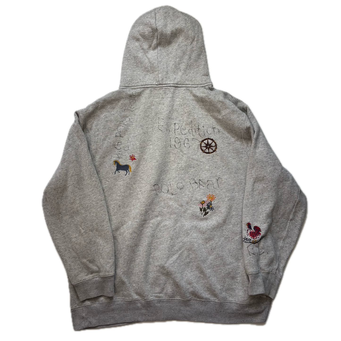 Polo Country Grey Bear Hoodie - XXL