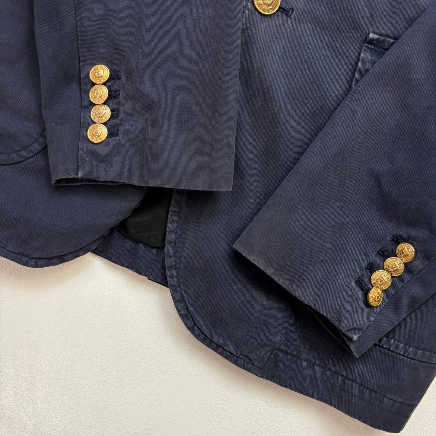 Polo Ralph Lauren Navy Crest Blazer Sports Jacket - 44L