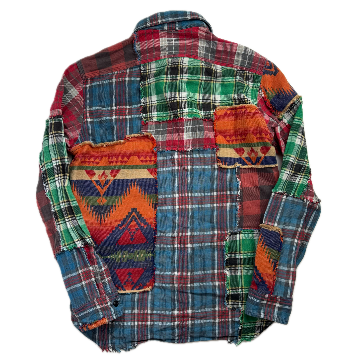 Polo Ralph Lauren Patchwork Southwestern Plaid Shirt - S