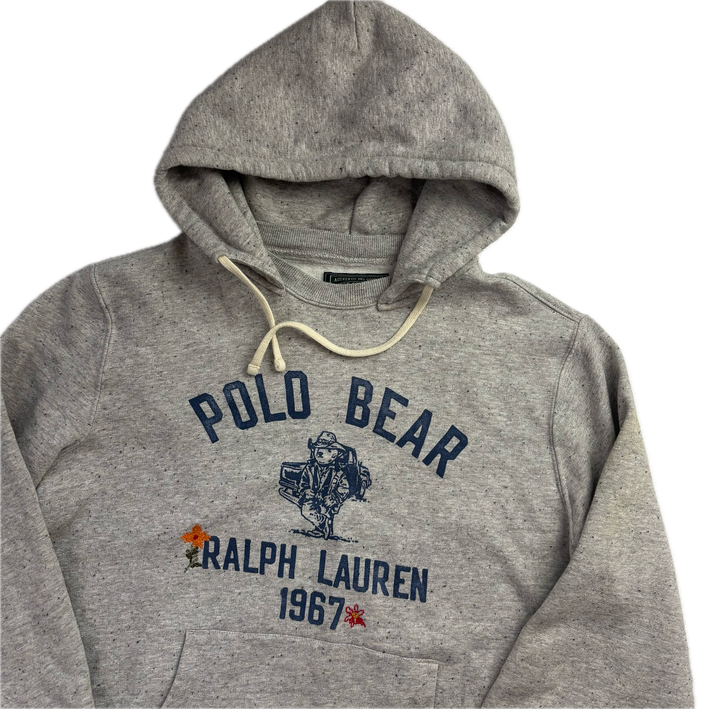 Ralph Lauren Polo Country Grey Bear Hoodie - M