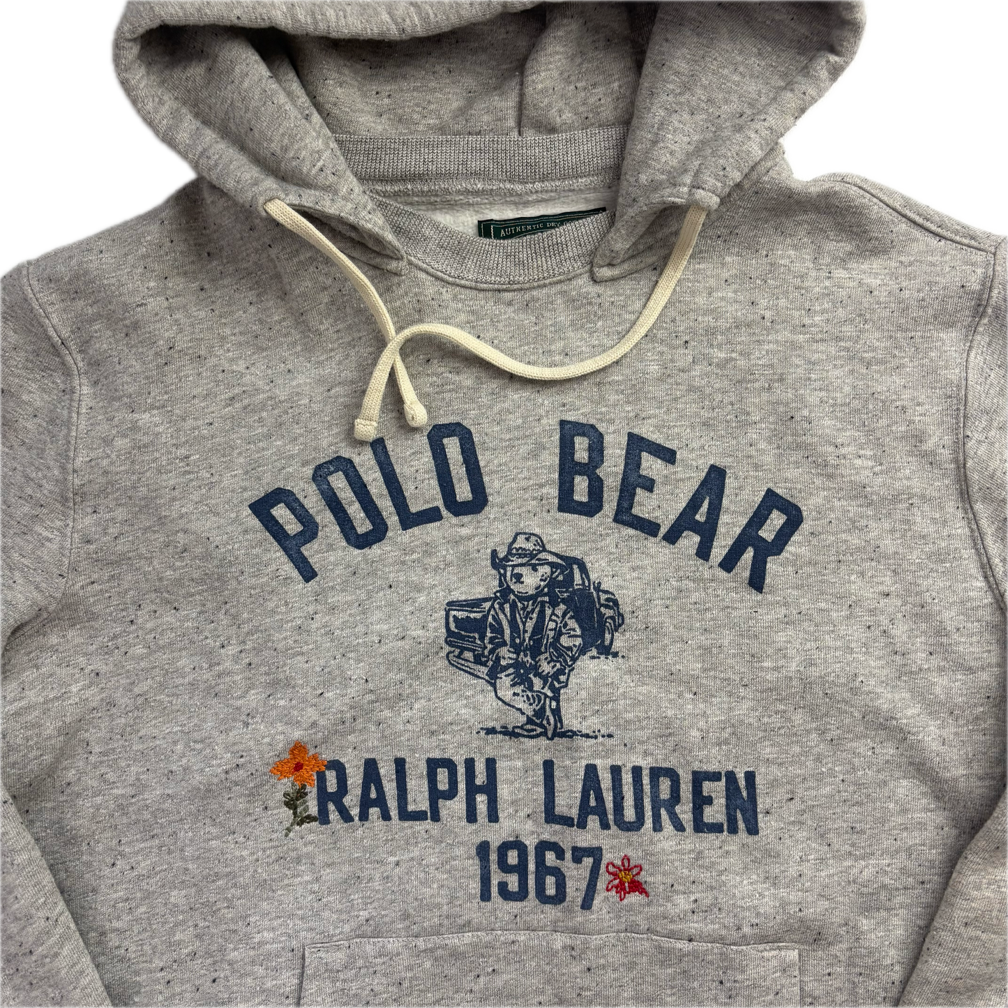 Ralph Lauren Polo Country Grey Bear Hoodie - M