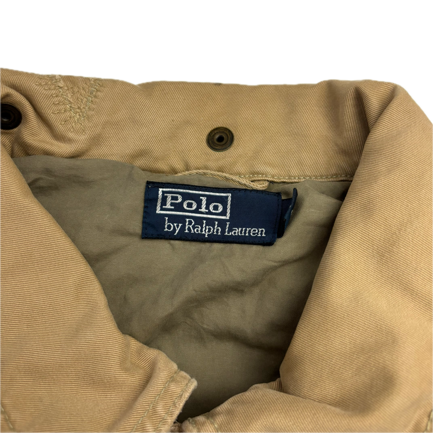 Polo Ralph Lauren Beige Tan Utility Jacket Military - L