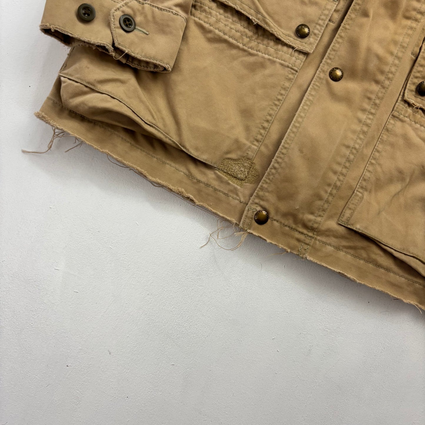 Polo Ralph Lauren Beige Tan Utility Jacket Military - L