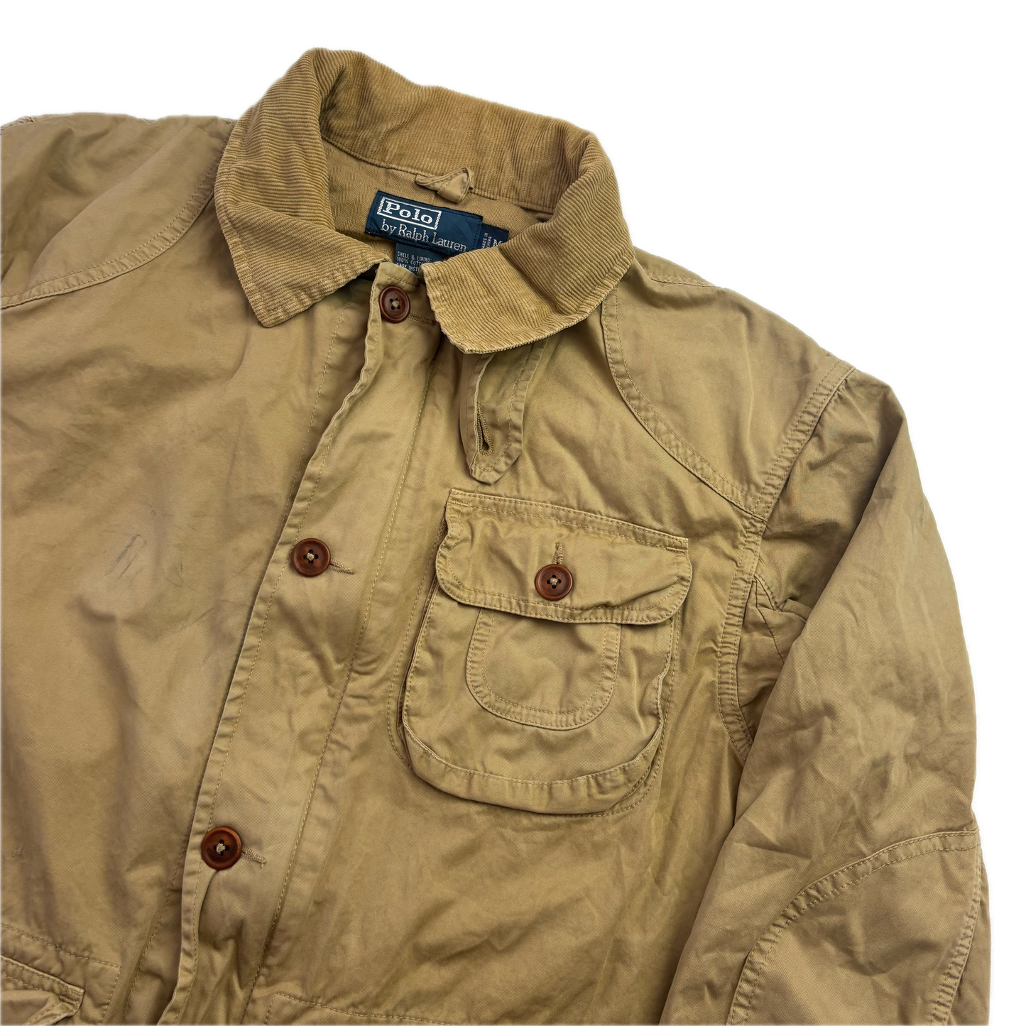 Polo Ralph Lauren Tan Barn Chore Jacket Hooded - M