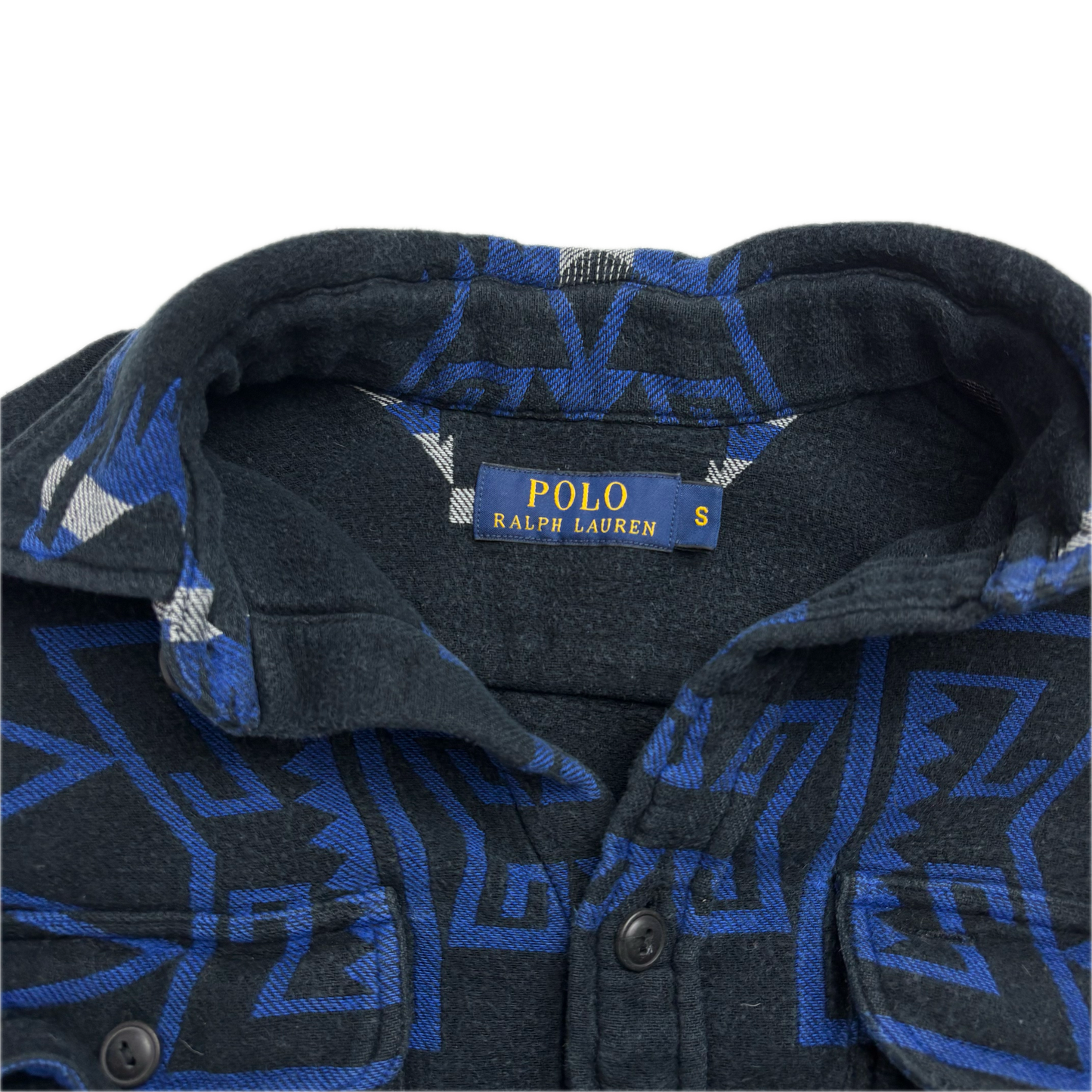 Polo Ralph Lauren Navy Aztec Beacon Shirt - S