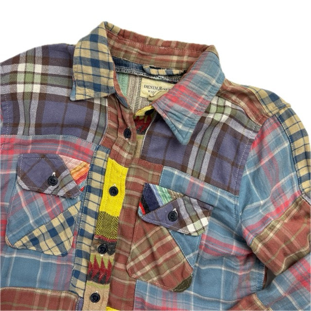 Denim & Supply Patchwork Aztec Check Shirt - XS