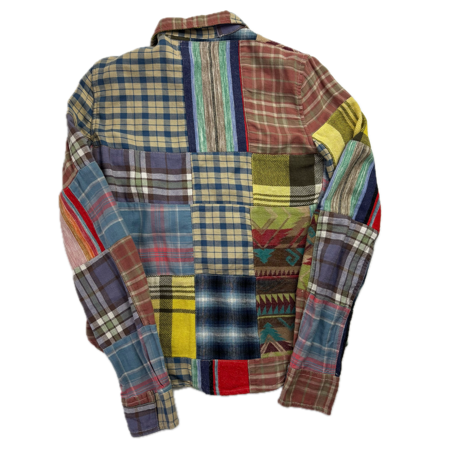 Denim & Supply Patchwork Aztec Check Shirt - XS