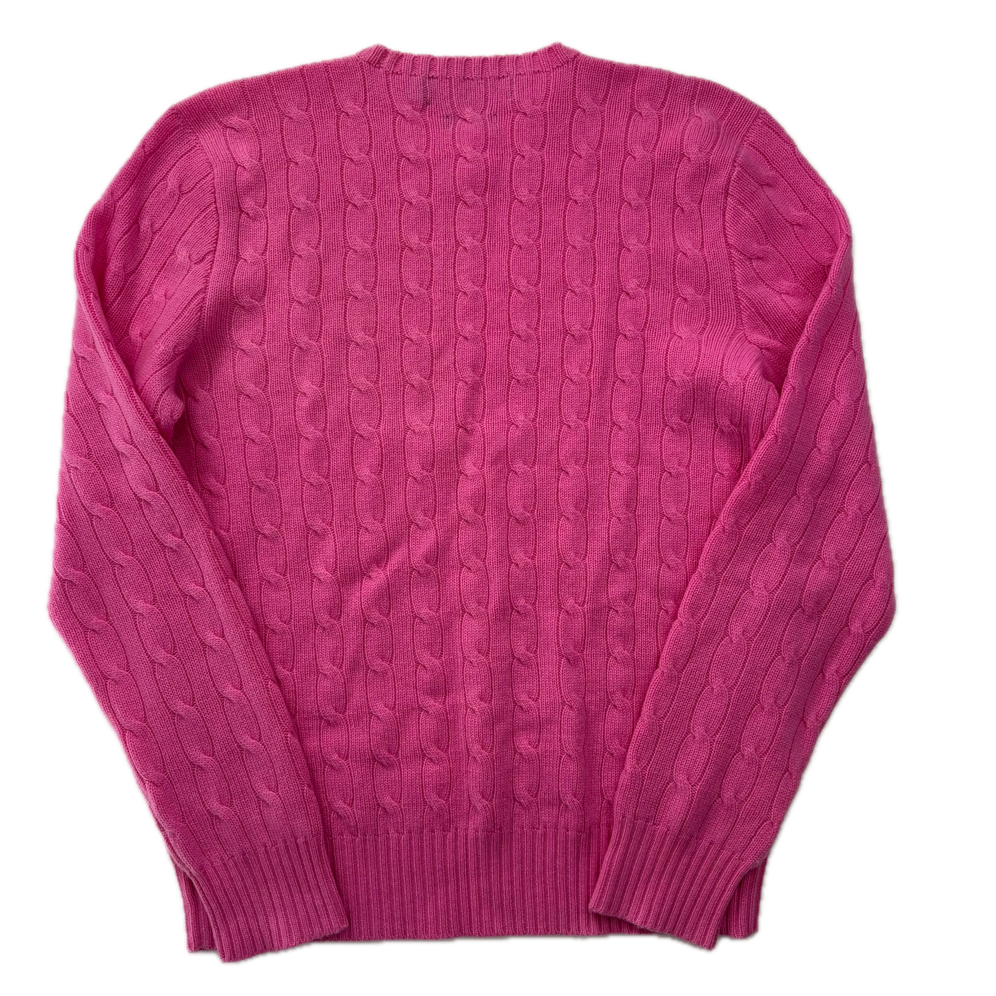 Polo Ralph Lauren Pink Cableknit Jumper (Cashmere) - M
