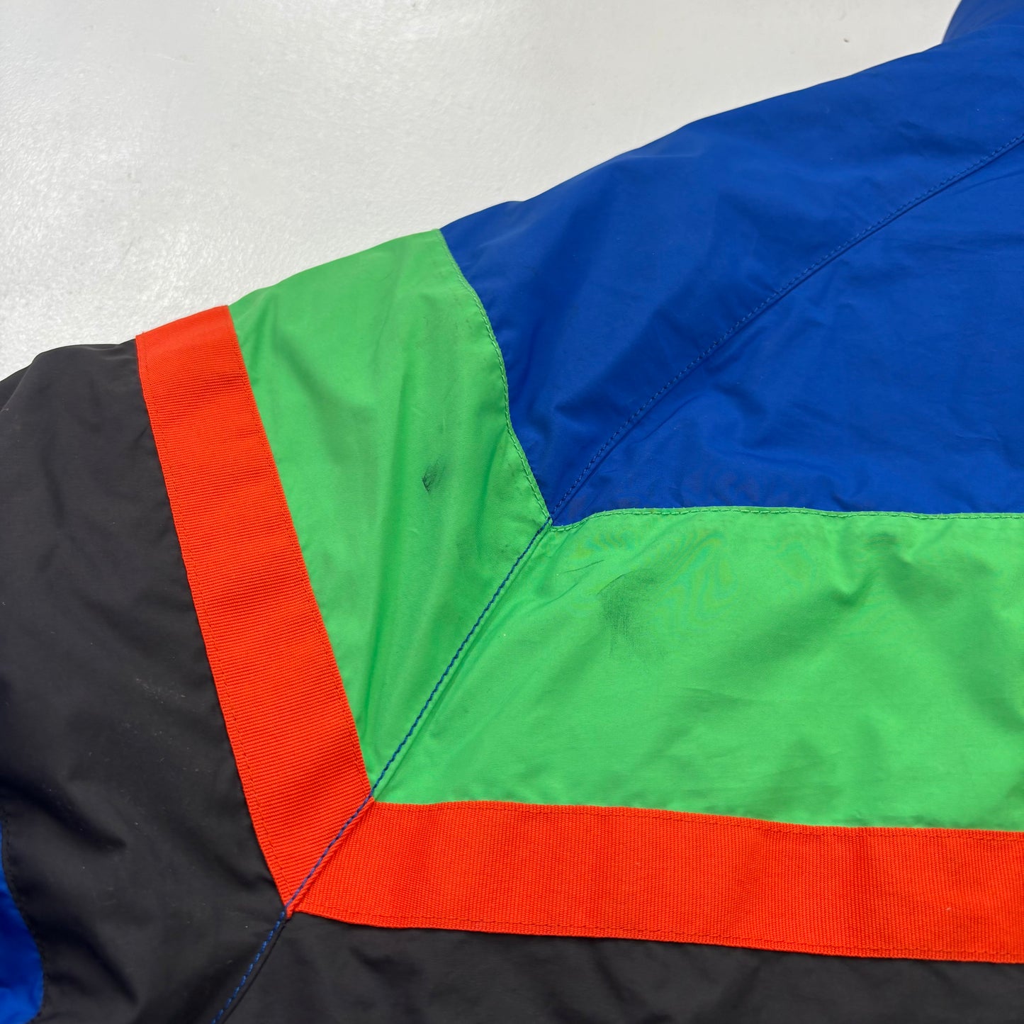 Polo Ralph Lauren Retro Blue Cookie Patch Puffer Jacket Down Coat - M