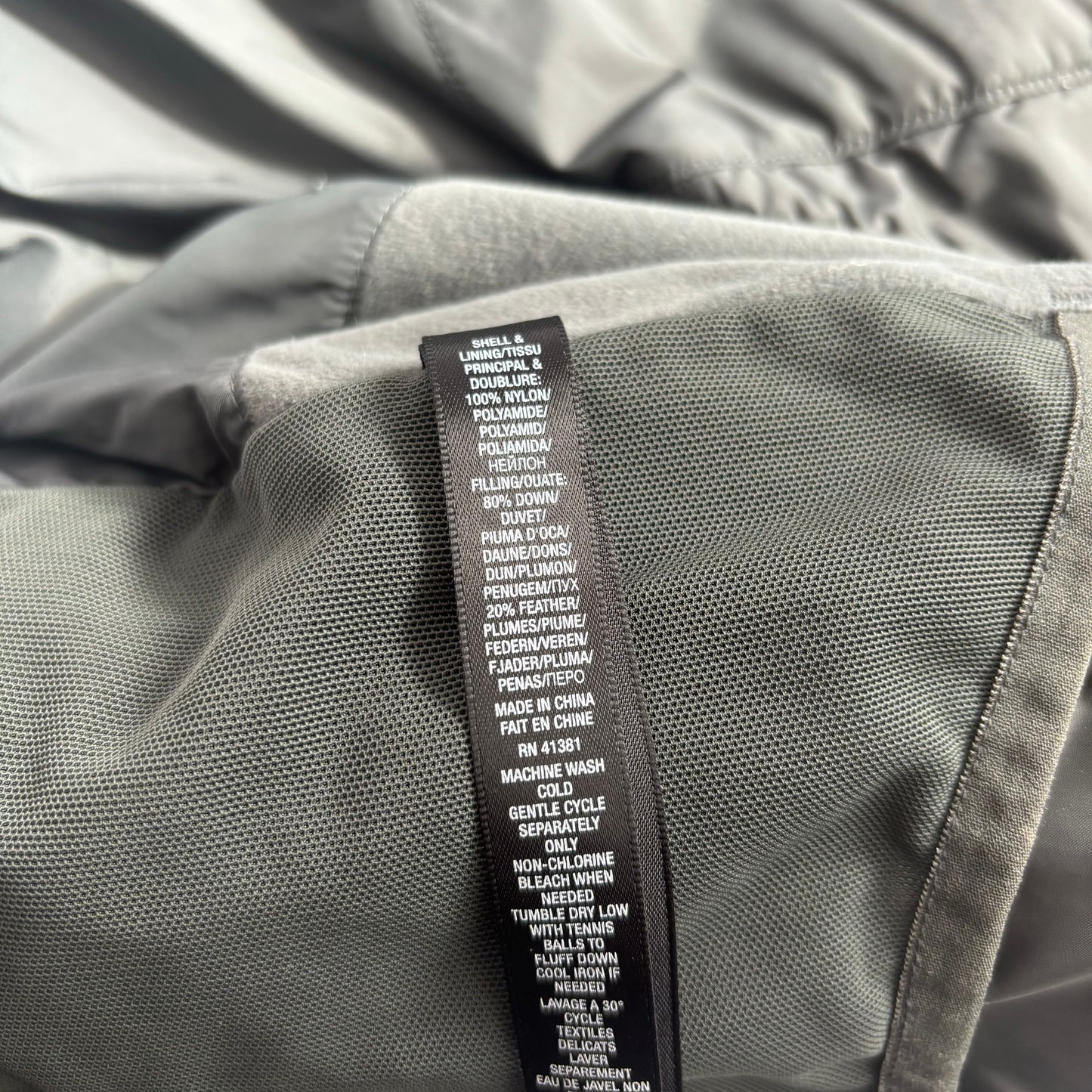 RLX Grey Puffer Down Vest - S