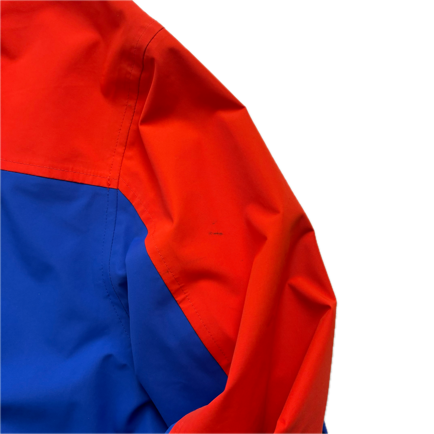 Blue Orange Polo Hi-Tech Retro Raincoat Blue Orange Waterproof Jacket - S