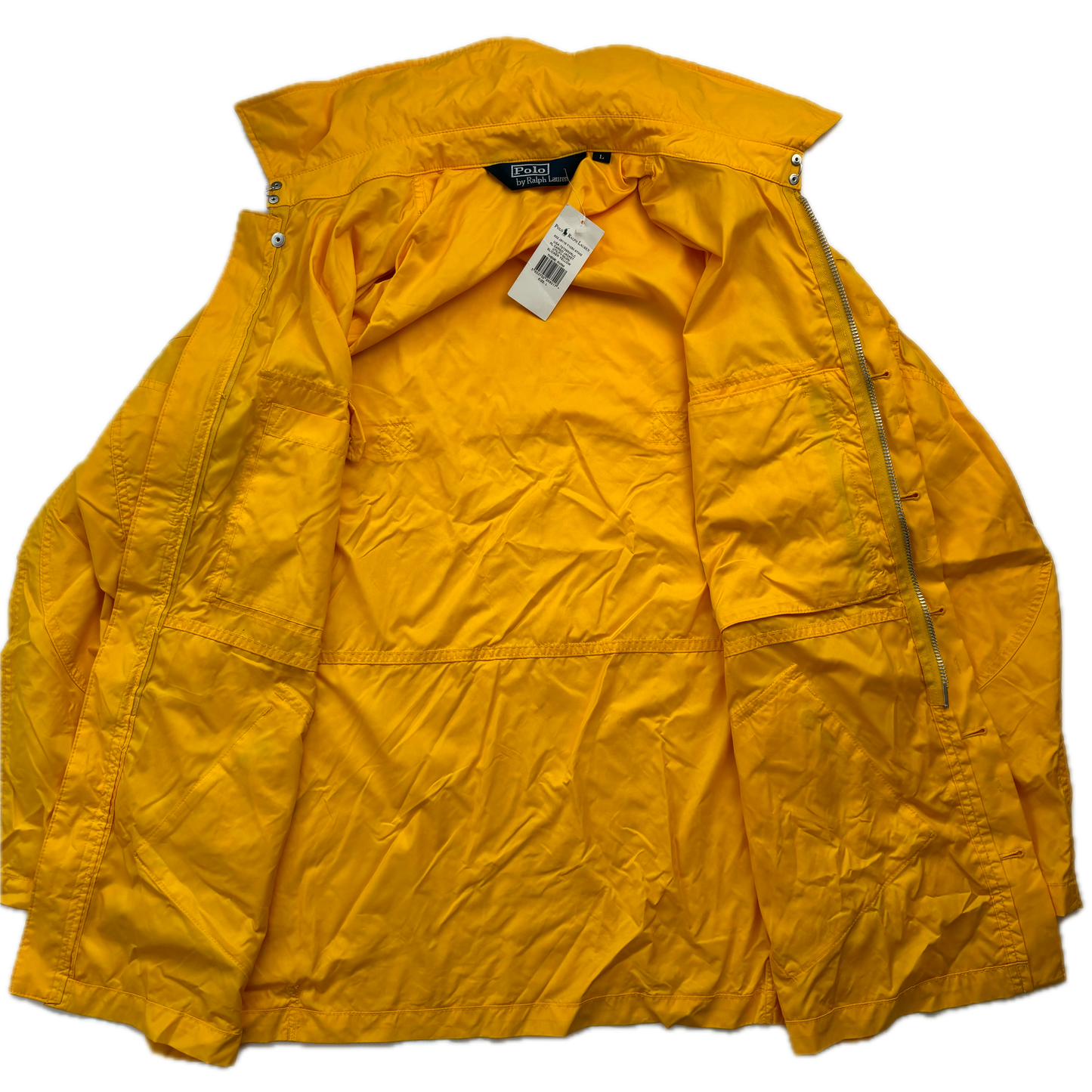 Polo Ralph Lauren Yellow Combat Jacket Tropical Military Parka - L