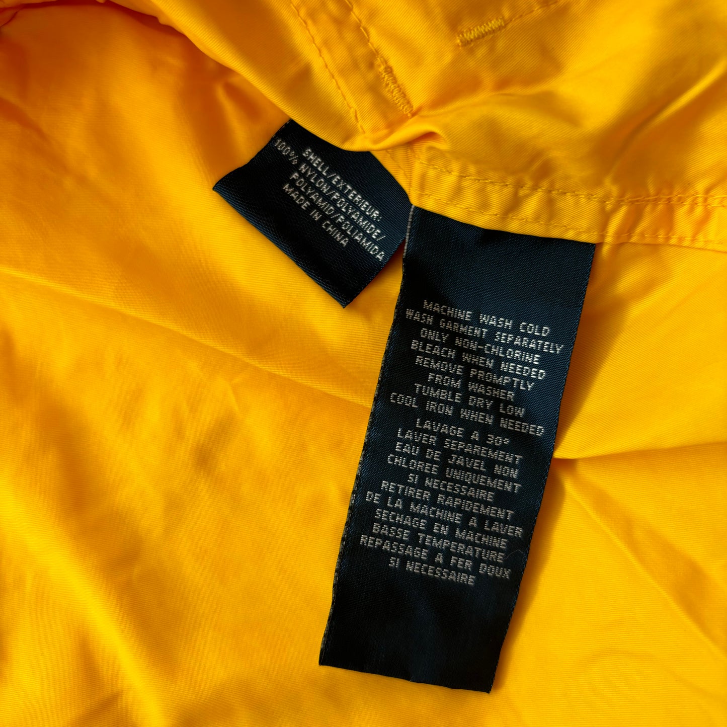 Polo Ralph Lauren Yellow Combat Jacket Tropical Military Parka - L