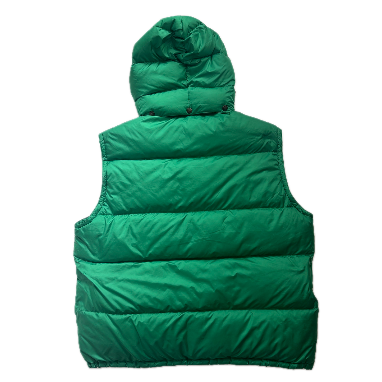Green Hooded Body Warmer Gilet Down Vest - XXL