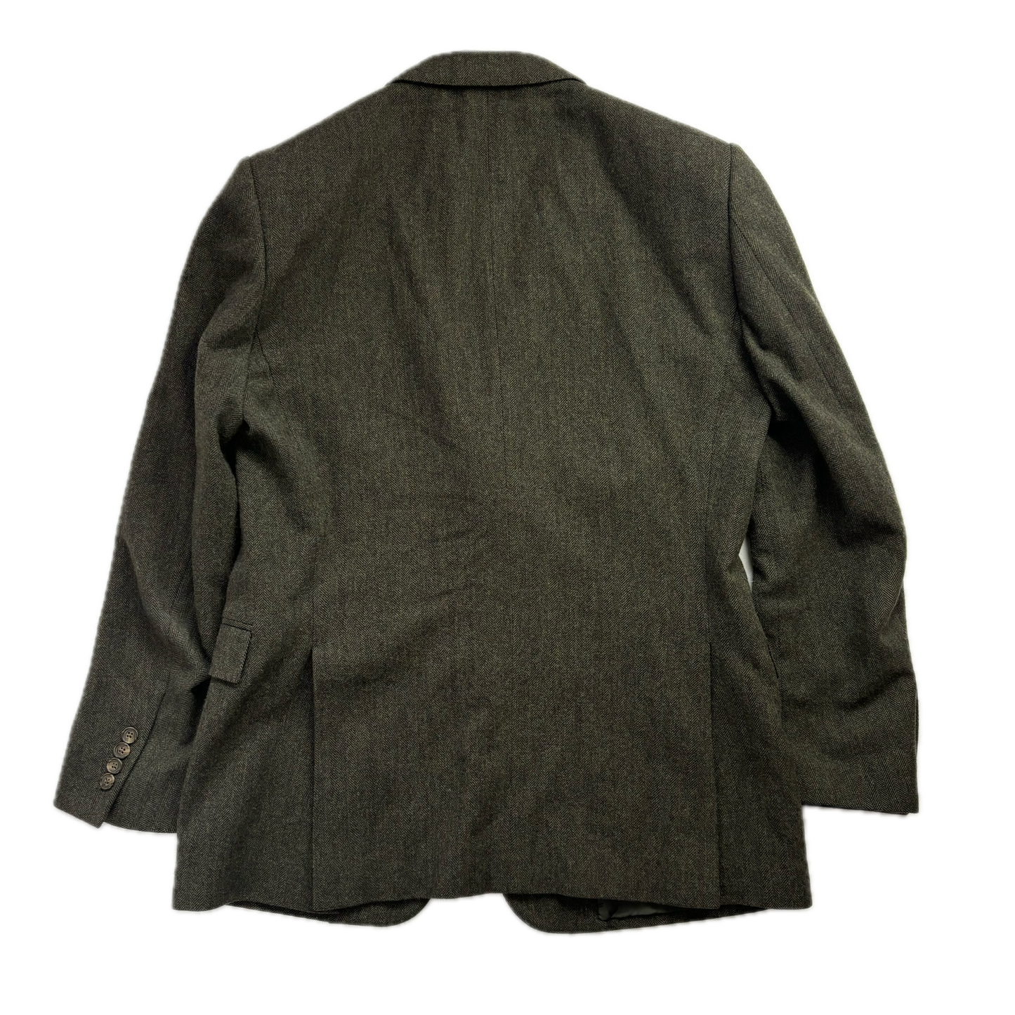 Green Herringbone Blazer Sports Coat (Wool) - 42R