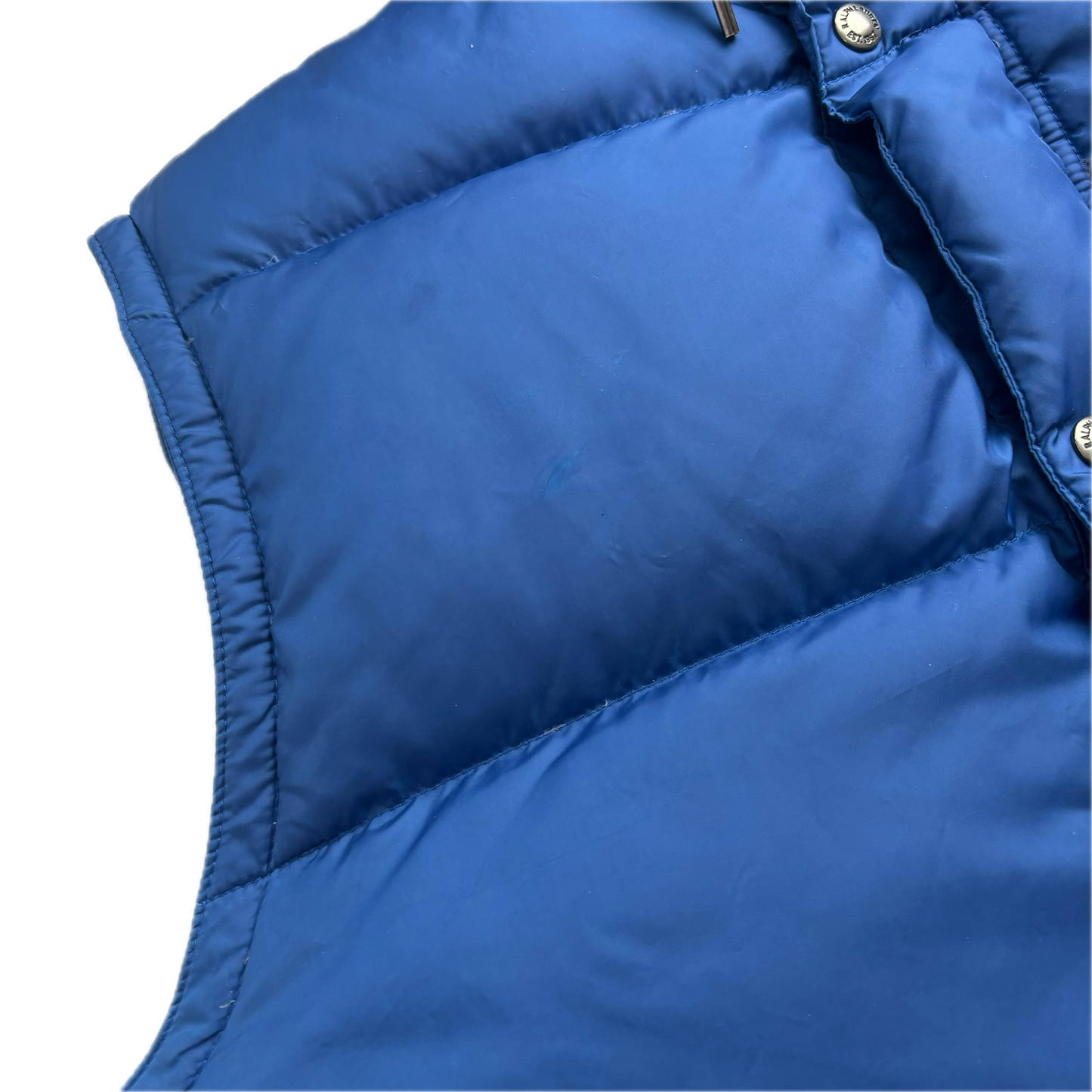 Blue Hooded Body Warmer Gilet Down Vest -XL