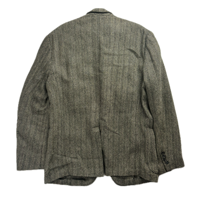 Polo Ralph Lauren Grey Herringbone Blazer (Flax Silk Wool) - 44R
