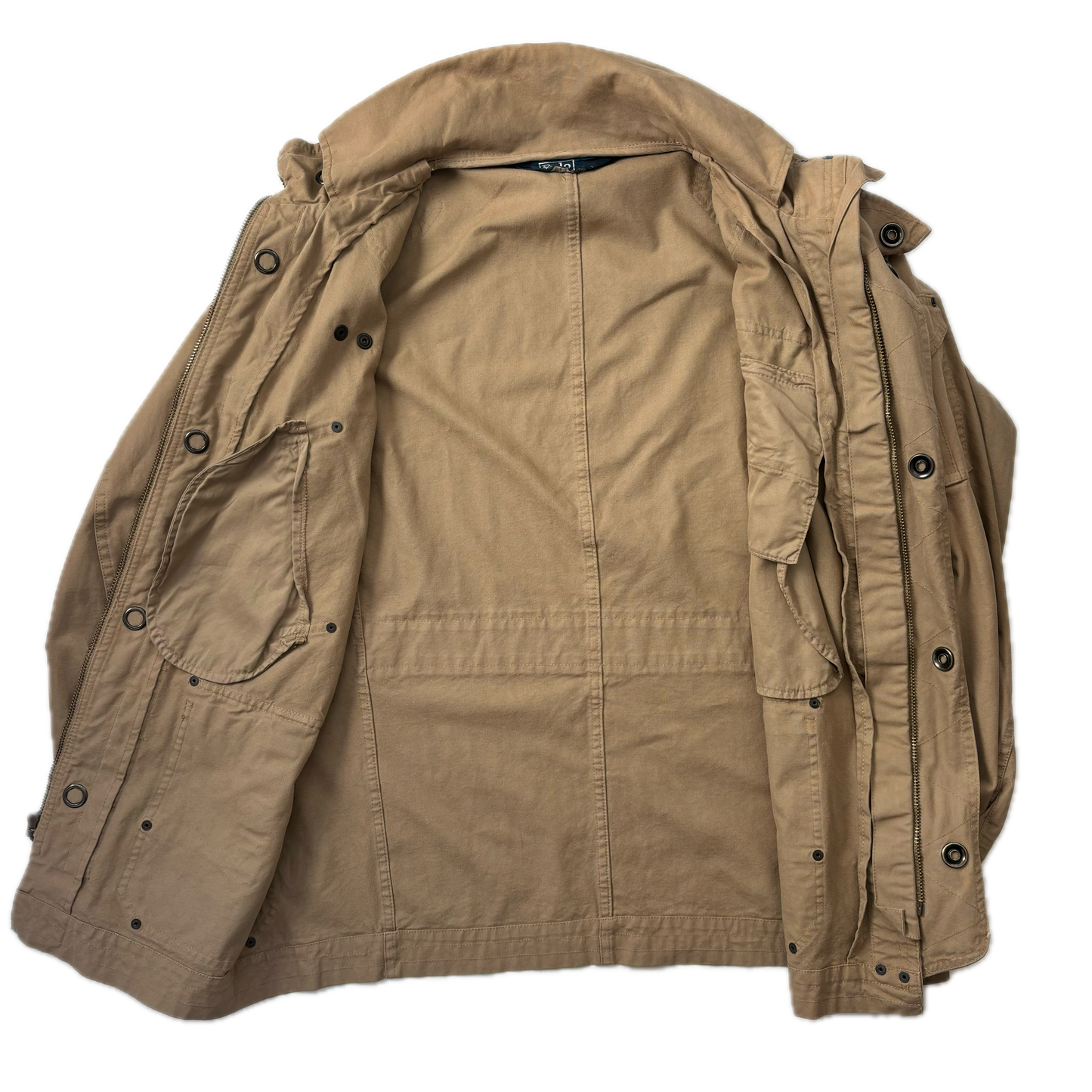 Beige Utility Jacket Military - L