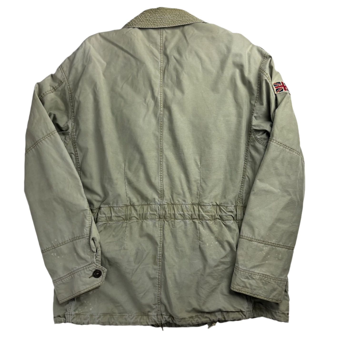 Light Green Military Parka - XL