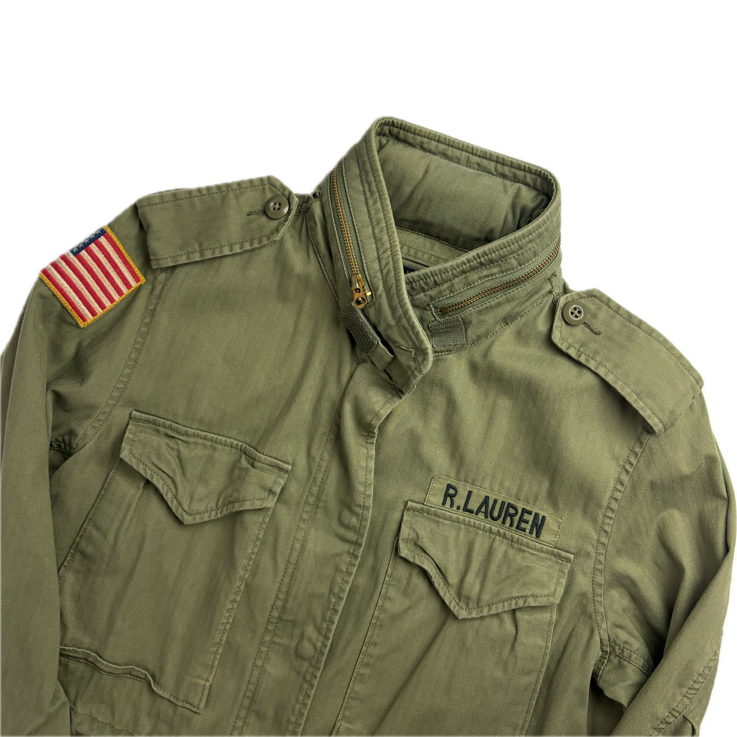 Green Military Field Jacket - S
