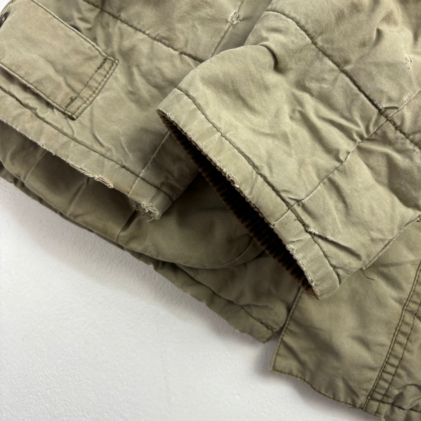 Khaki Shooting Jacket Coat - S