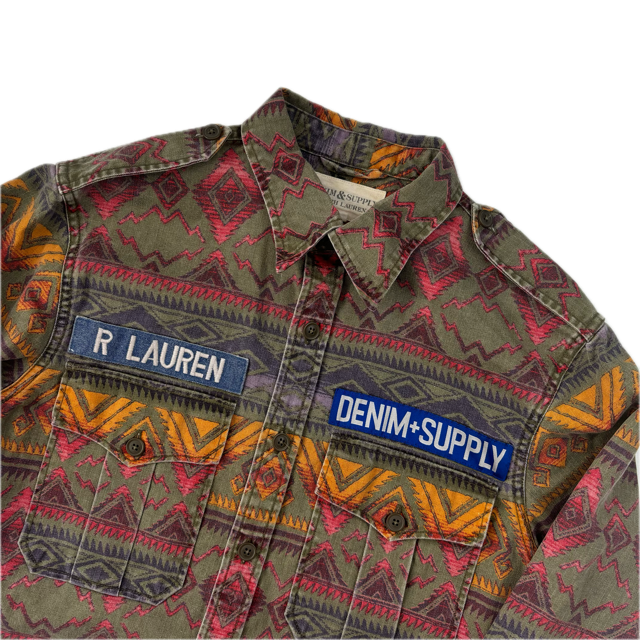 Denim & Supply Aztec Military Shirt - S