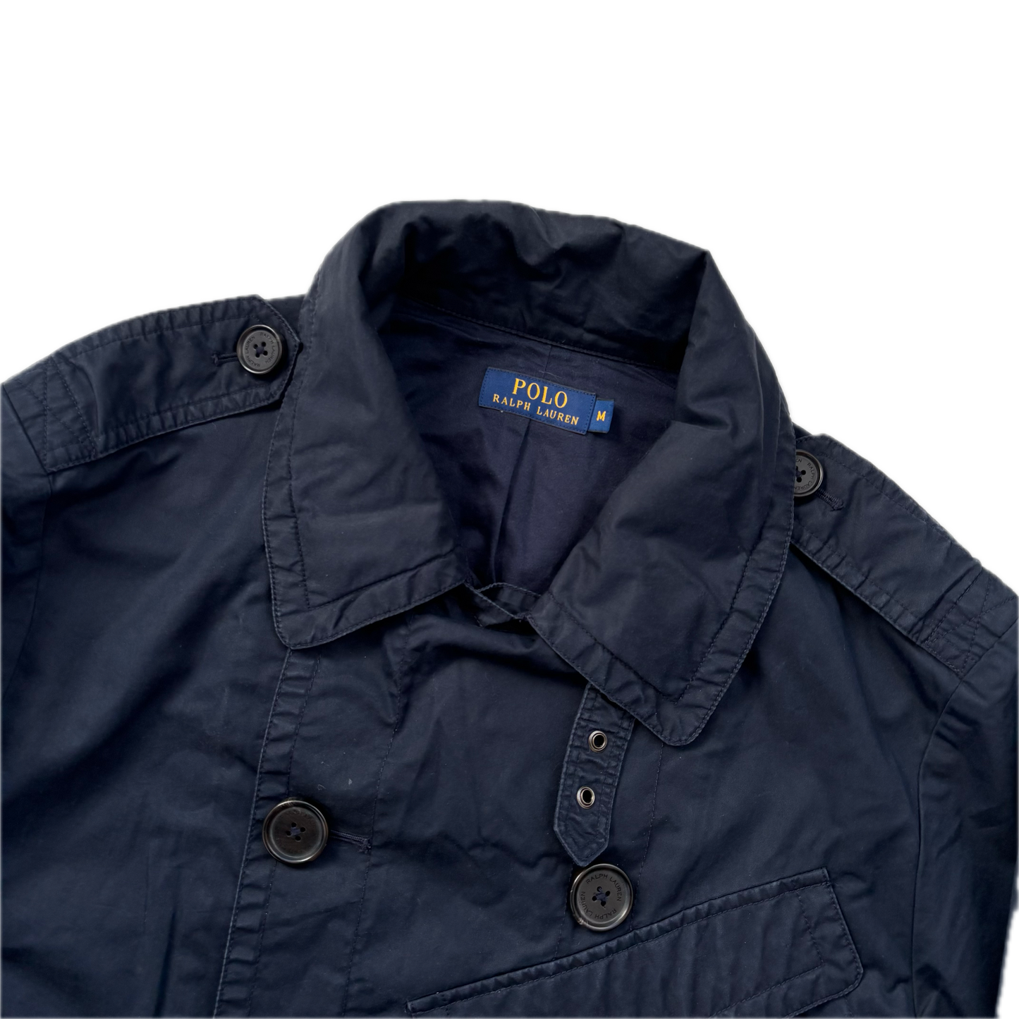 Double Breasted Rain Coat - M