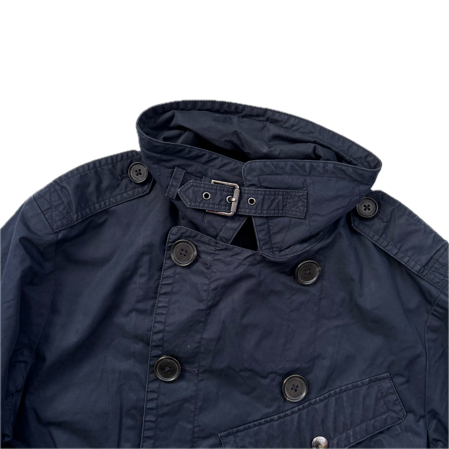 Double Breasted Rain Coat - M