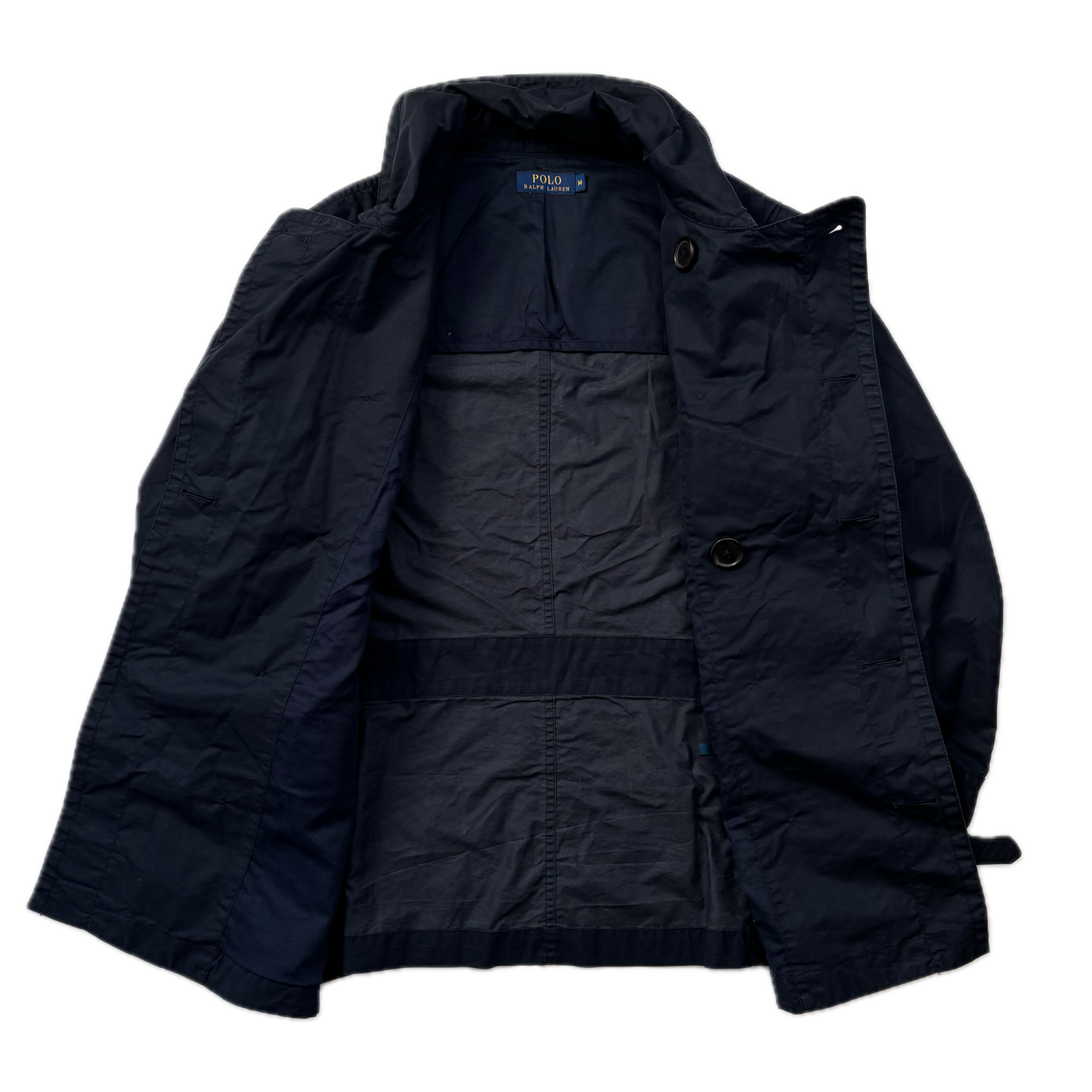Double Breasted Rain Coat - M
