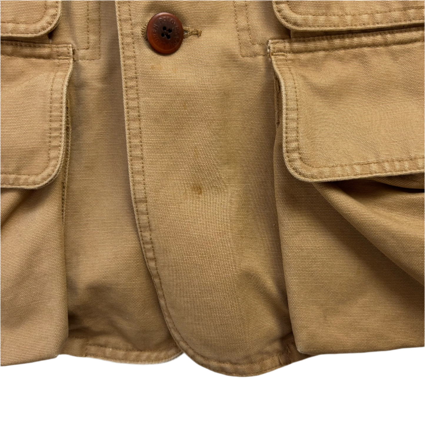 Tan Barn Jacket Wool Lined - L