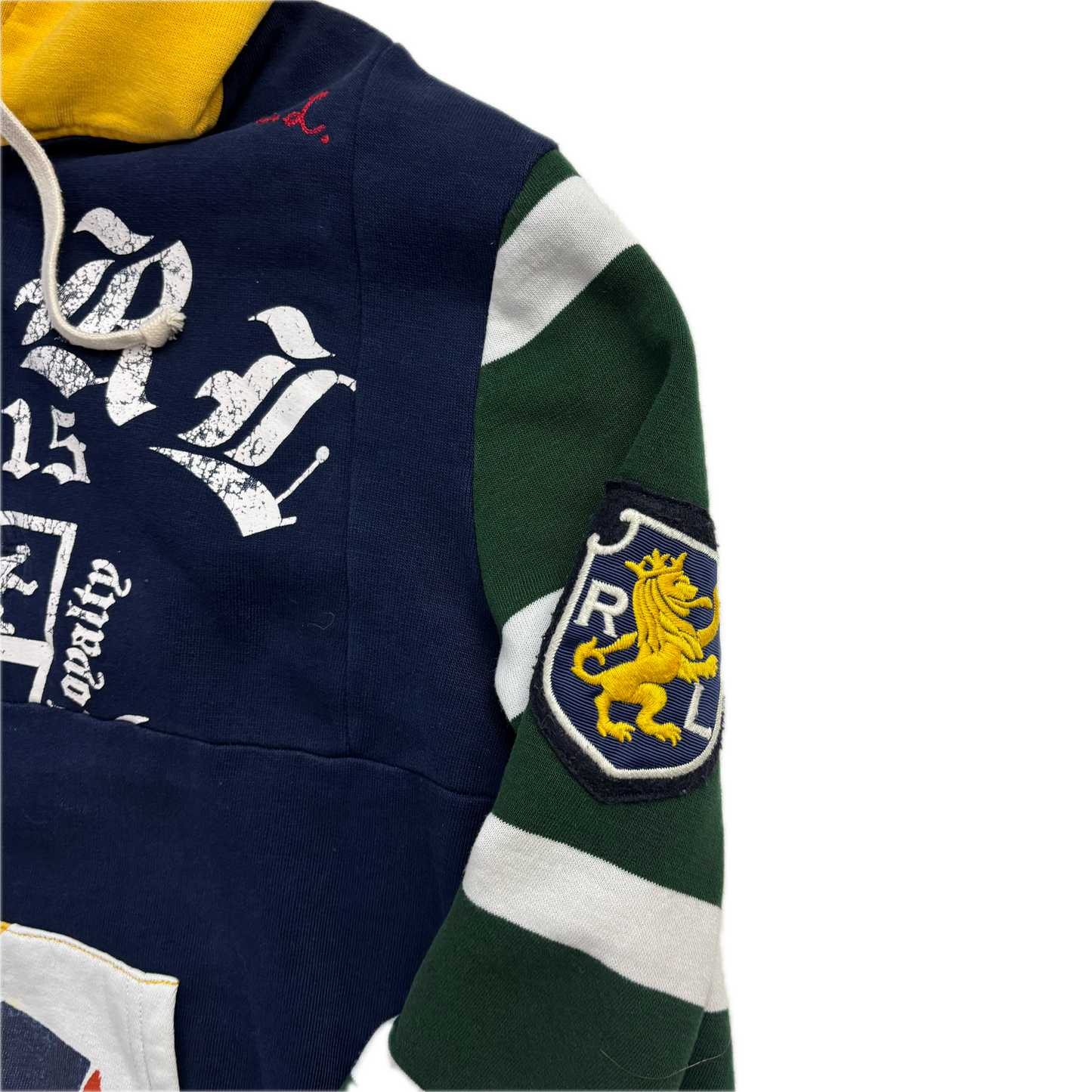 Patchwork Varsity Hoodie - M