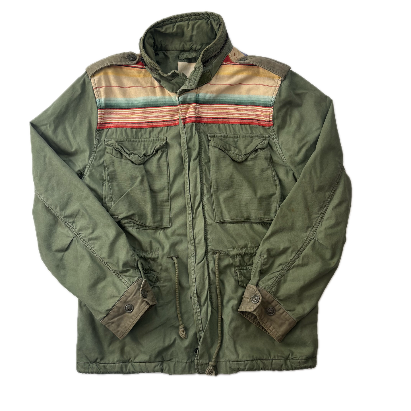 Serape Military Field Jacket - L