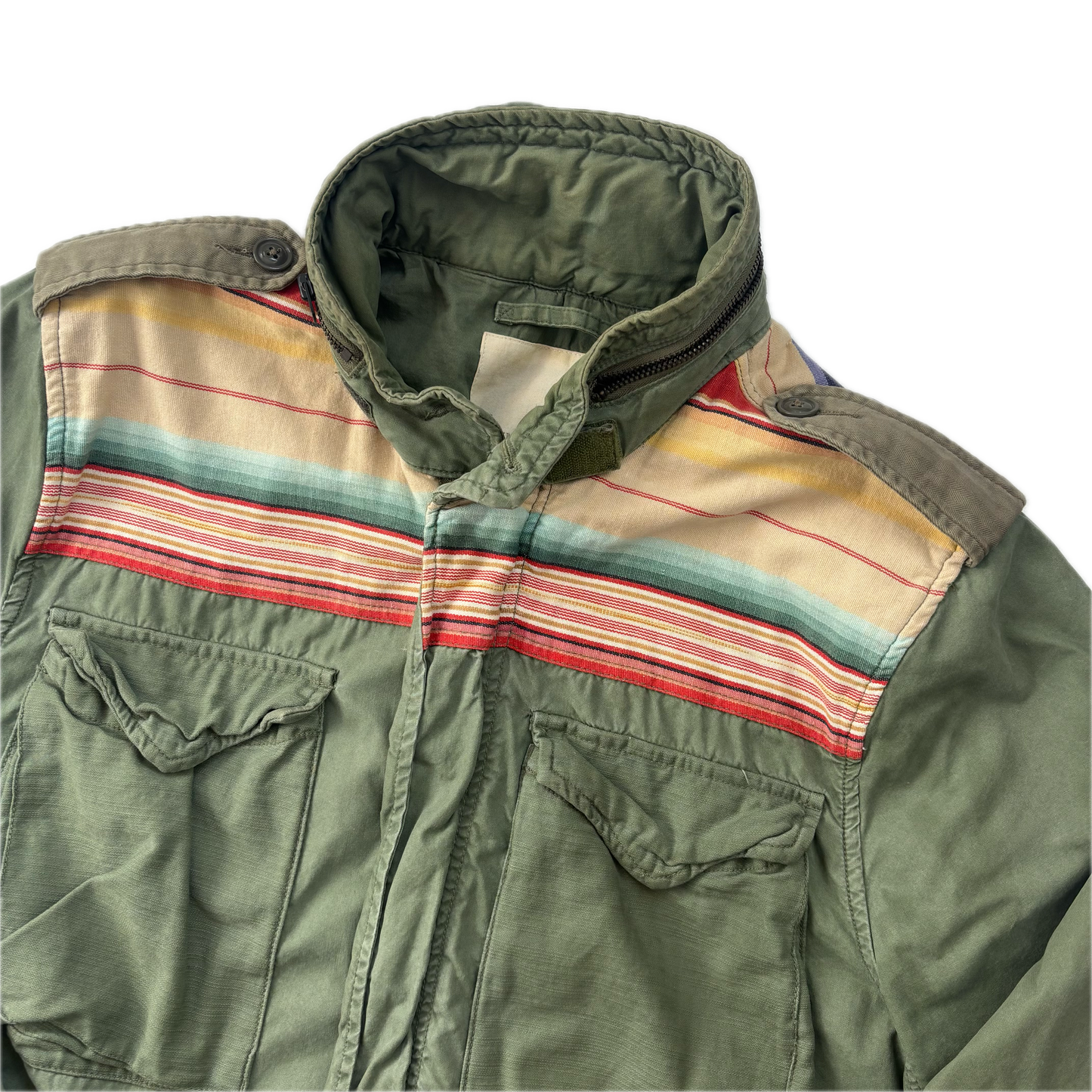 Serape Military Field Jacket - L