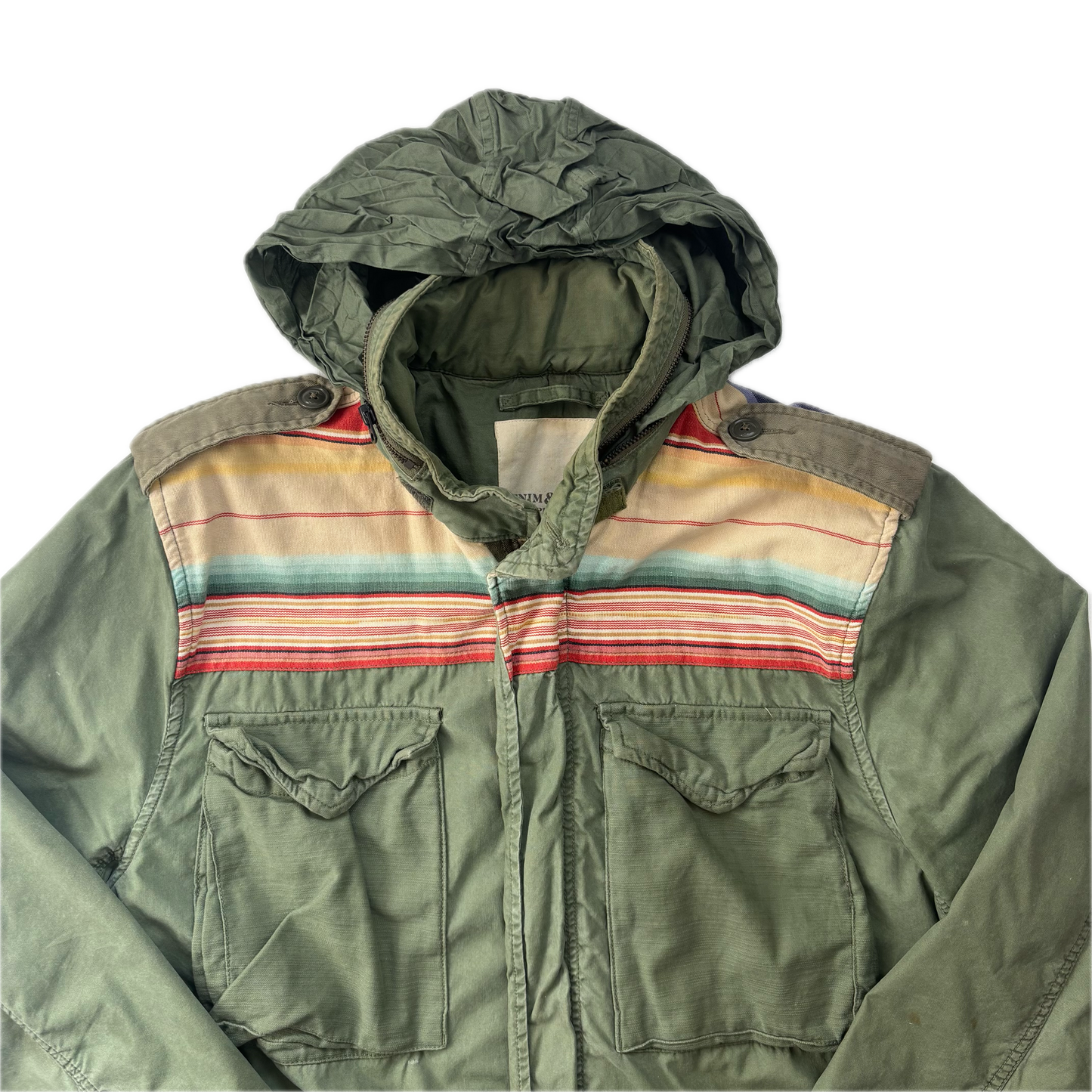 Serape Military Field Jacket - L