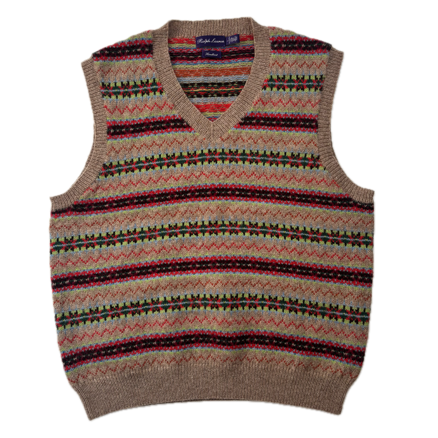 Ralph Lauren Purple Label Fairisle Vest - L