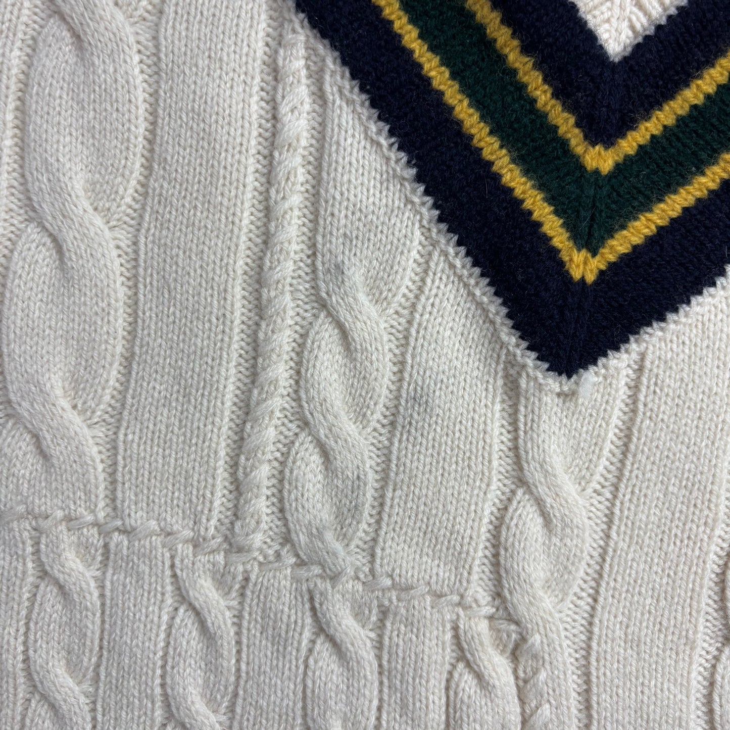 Polo Ralph Lauren Patchwork Cricket Jumper - L