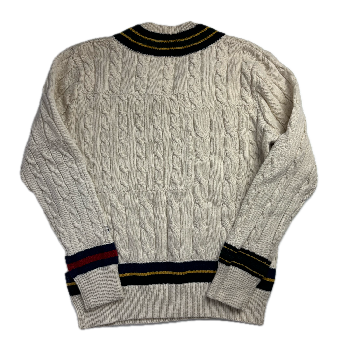 Polo Ralph Lauren Patchwork Cricket Jumper - L