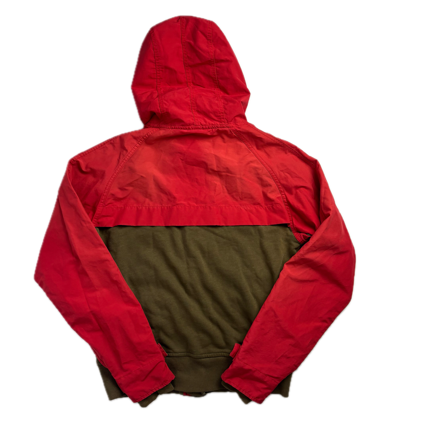 Red Brown Mountain Parka Jacket Hooded - S