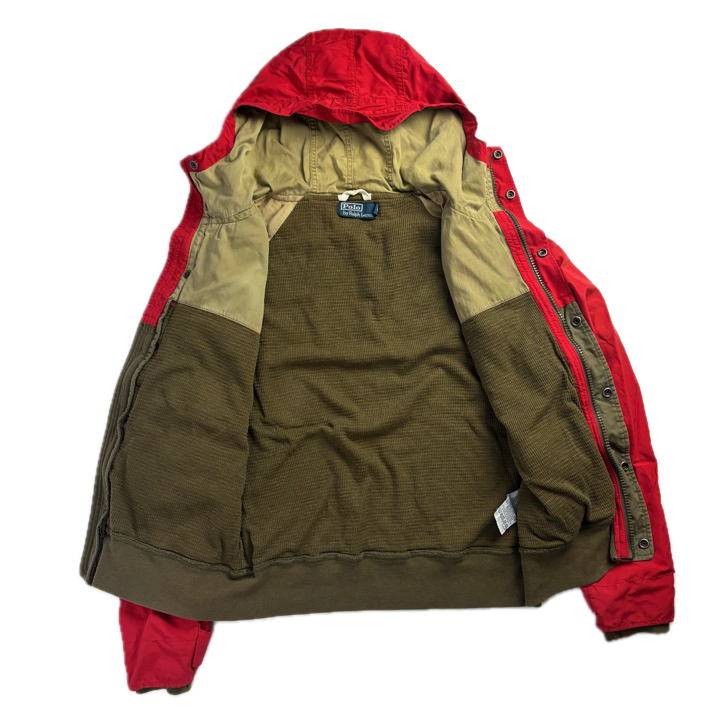 Red Brown Mountain Parka Jacket Hooded - M