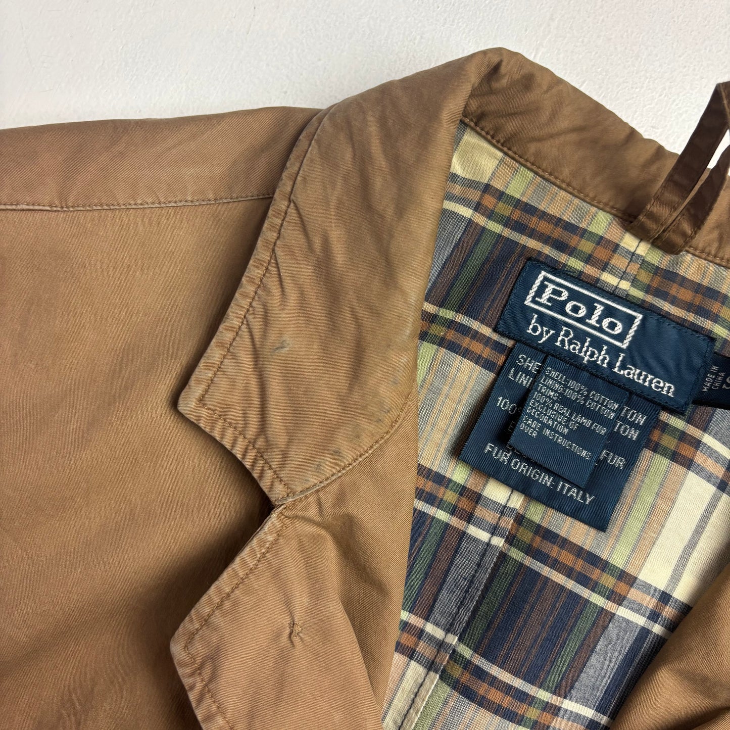 Tan Wading Utility Cargo Jacket - S