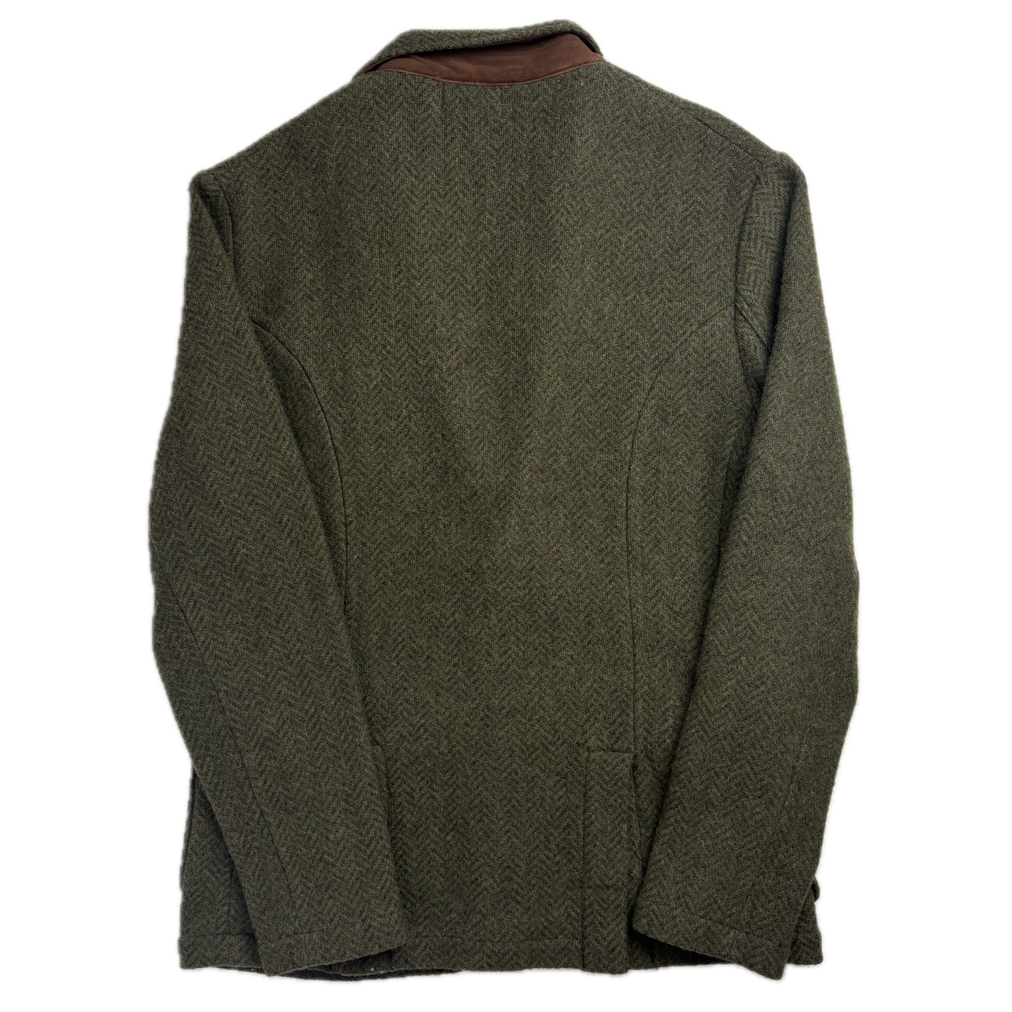 Polo Ralph Lauren Green Herringbone Tweed Blazer Sports Coat Wool - S