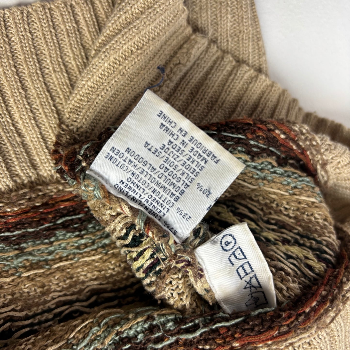 Polo Ralph Lauren Beige Fairisle Vest (Linen Cotton Silk) - XL