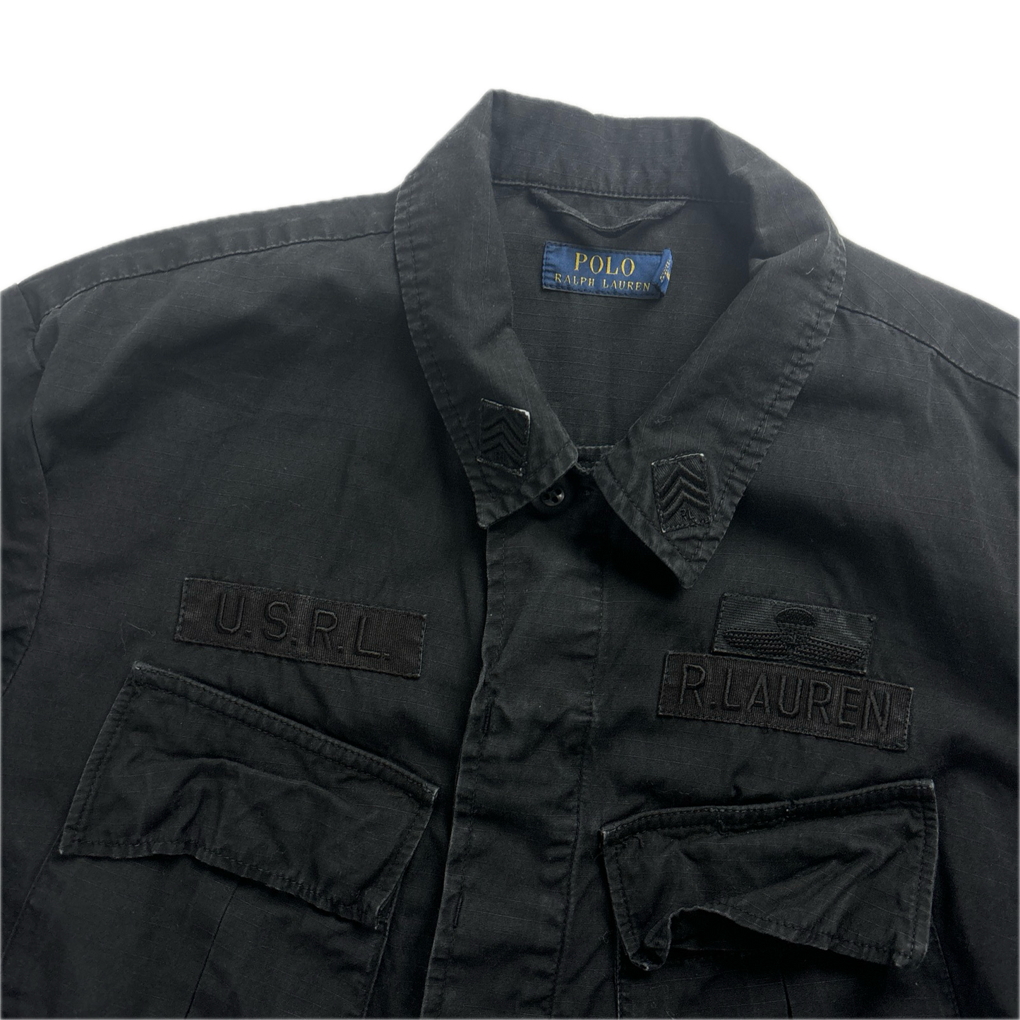 Black Tropical Combat Jacket Military - S