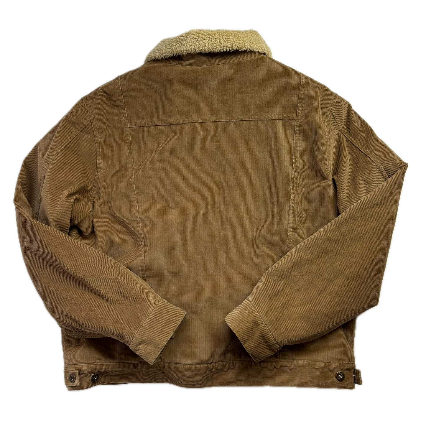 Polo Ralph Lauren Tan Corduroy Sherpa Fleece Lined Trucker Jacket - XL