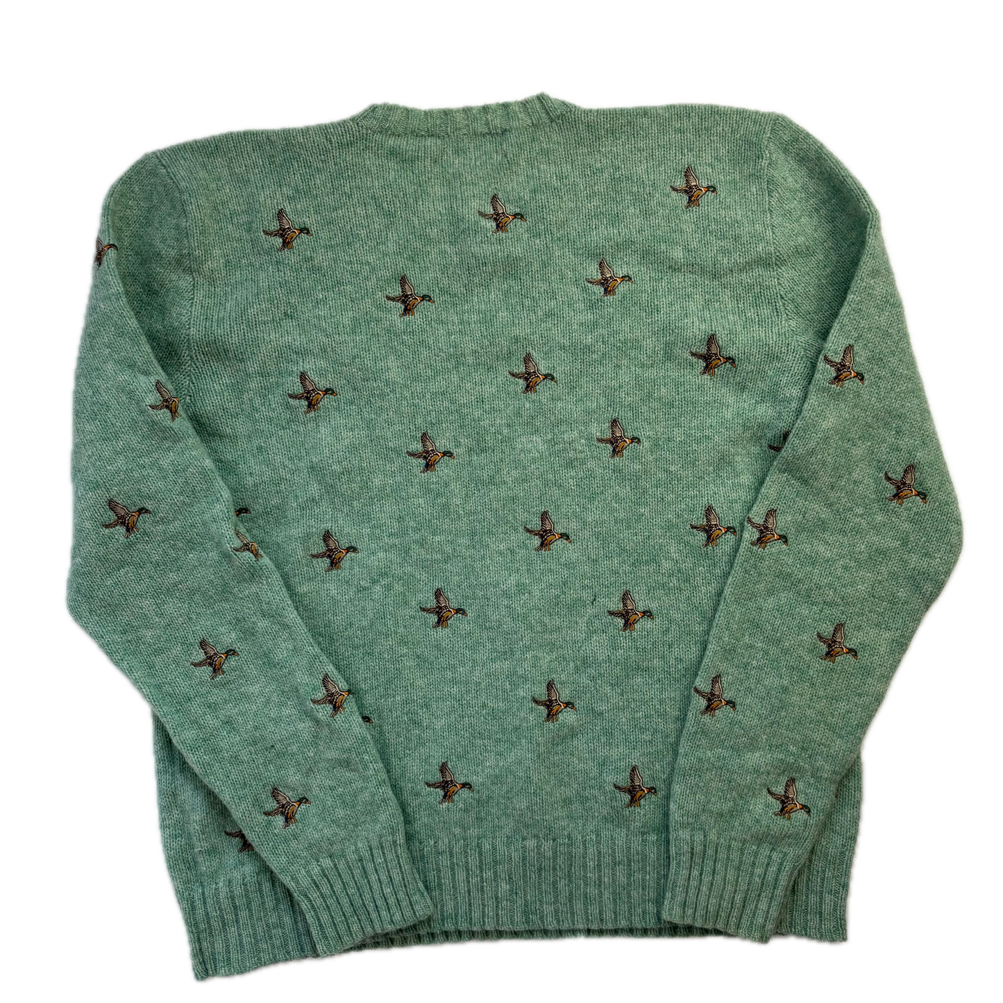 Green Mallard Embroidered Jumper Sweater (Wool) - S
