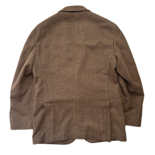 Polo Ralph Lauren Brown Herringbone Blazer (Wool Cotton Polyamide) - 42R