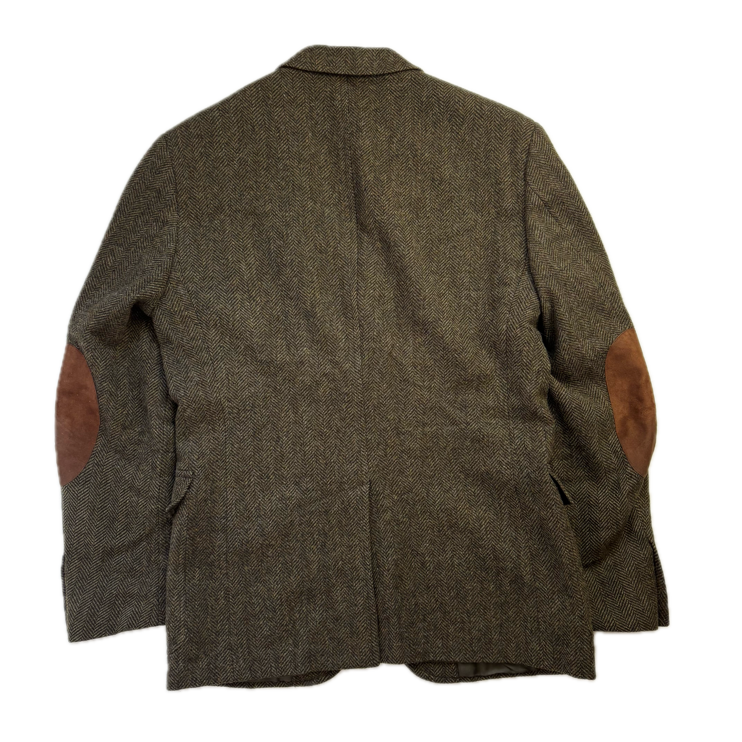 Polo Ralph Lauren Green Herringbone Tweed Blazer Sports Coat Wool - 40R