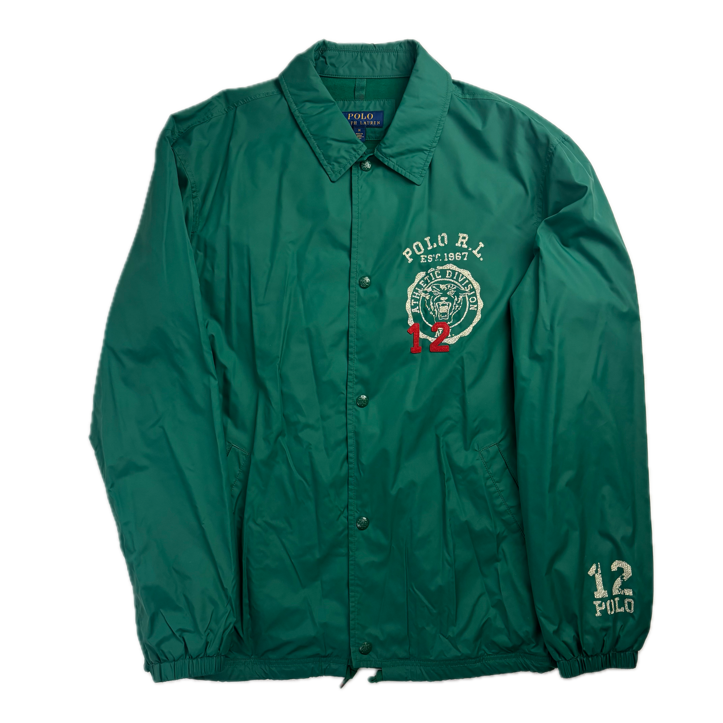 Green Polo Boosters Coach Jacket - M